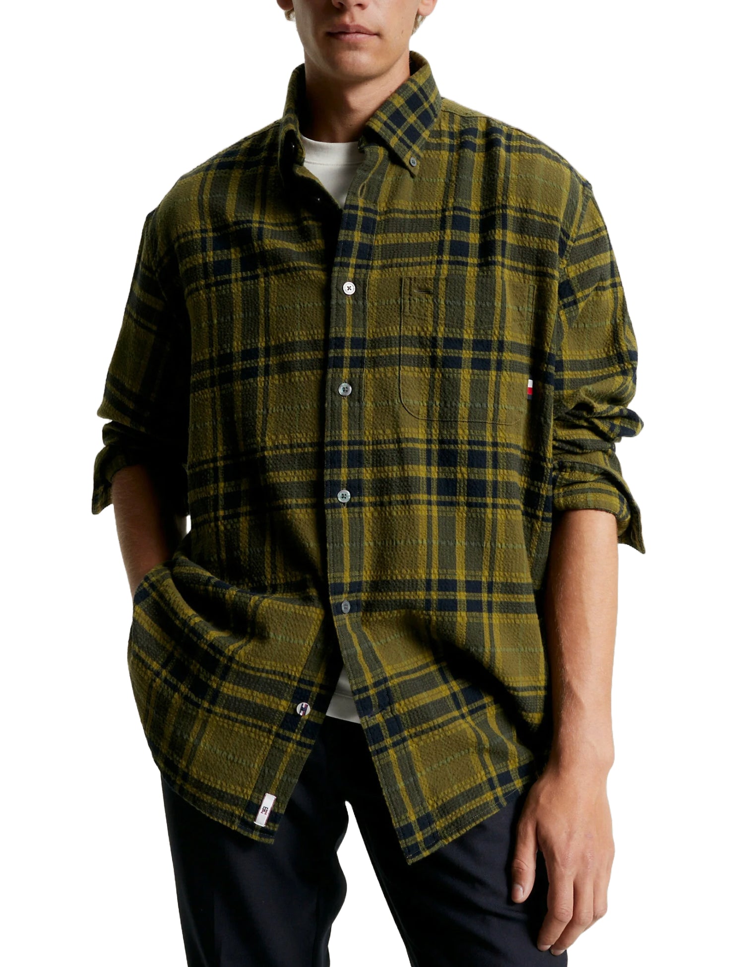 Camicie Verde Tommy Hilfiger