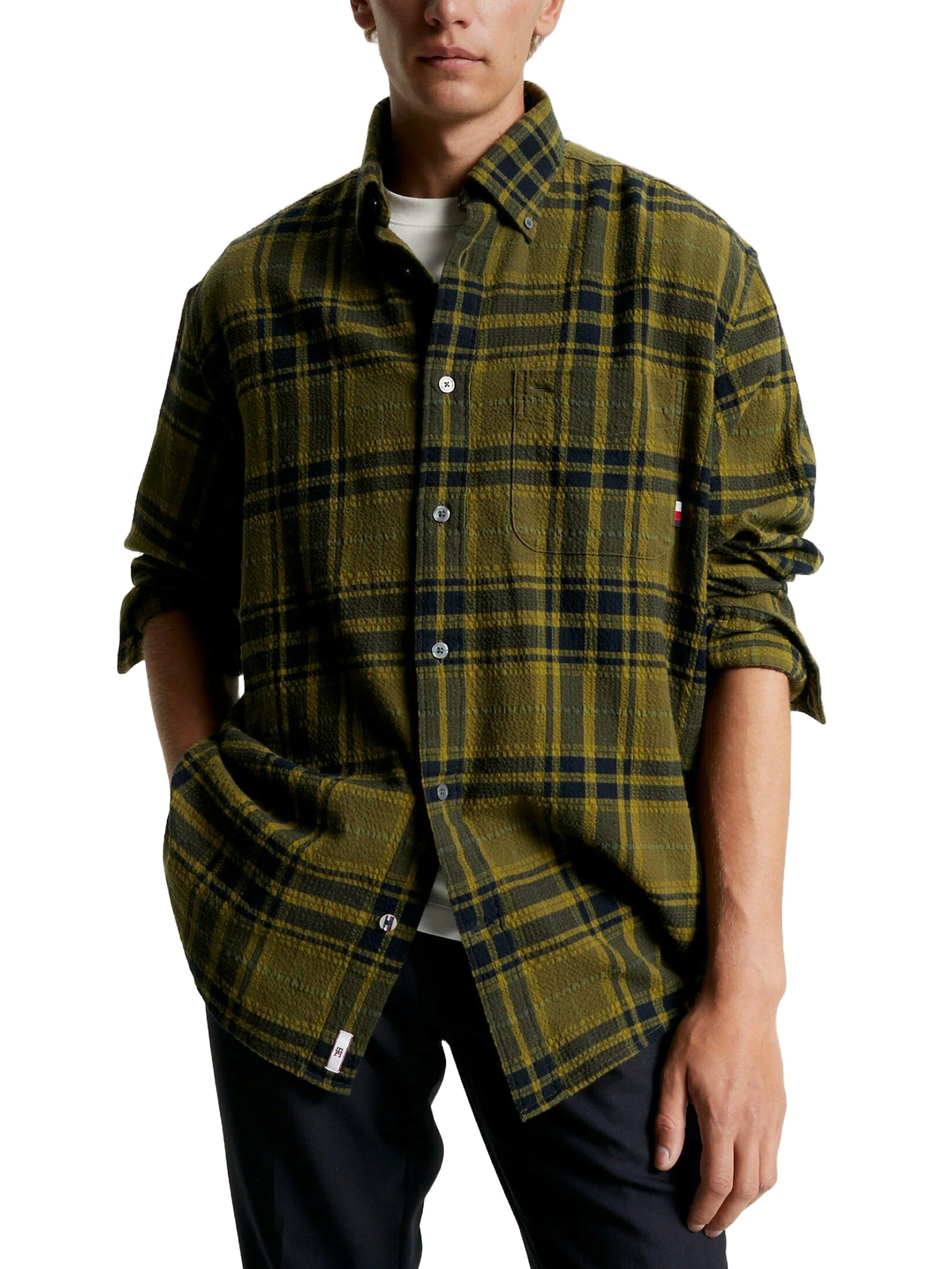 Camicie Verde Tommy Hilfiger