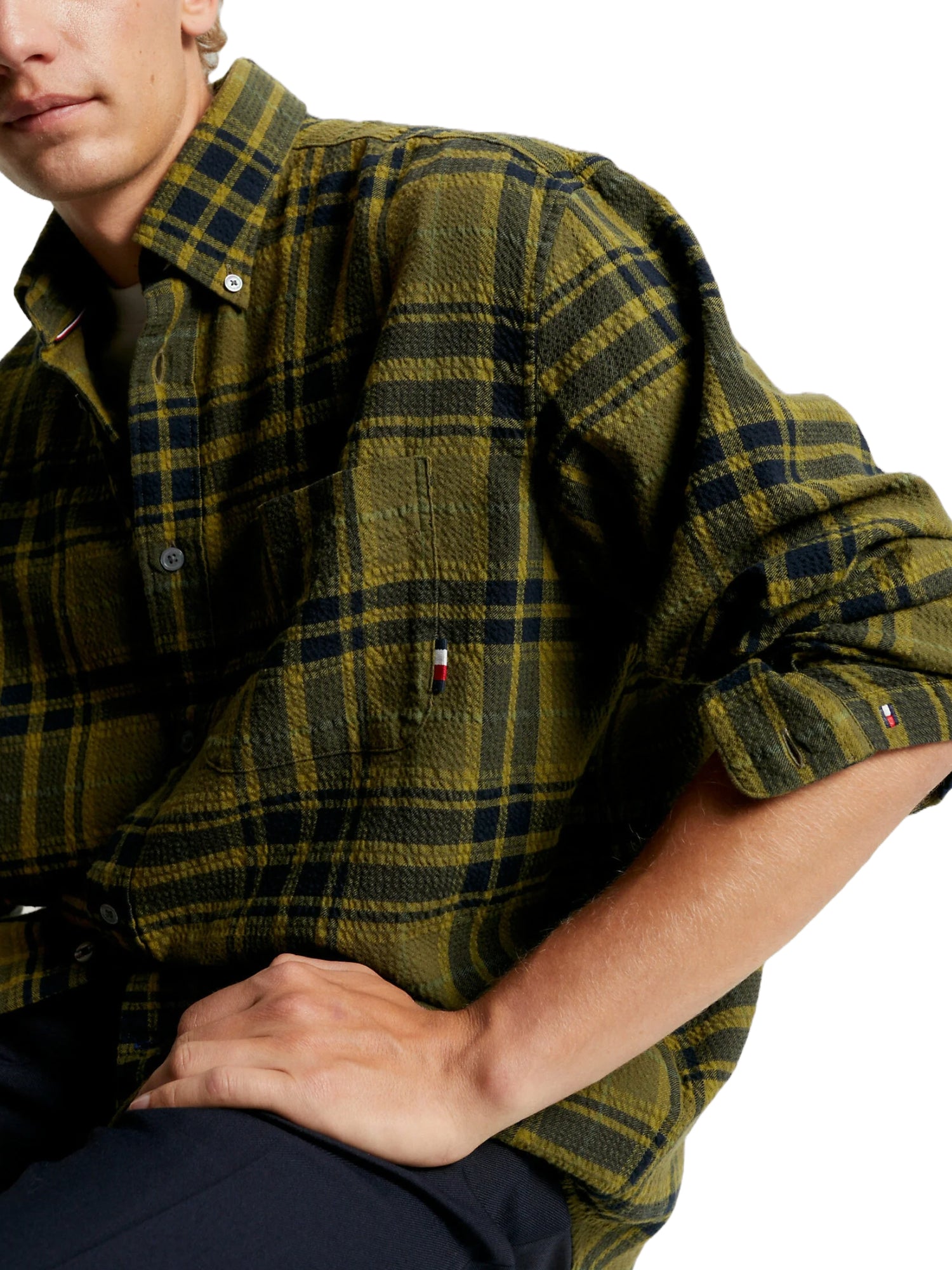 Camicie Verde Tommy Hilfiger