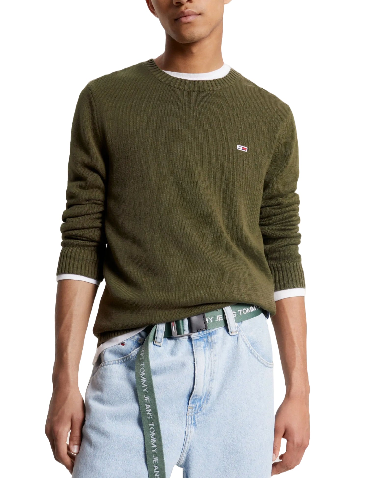 Maglioncini Verde Militare Tommy Jeans
