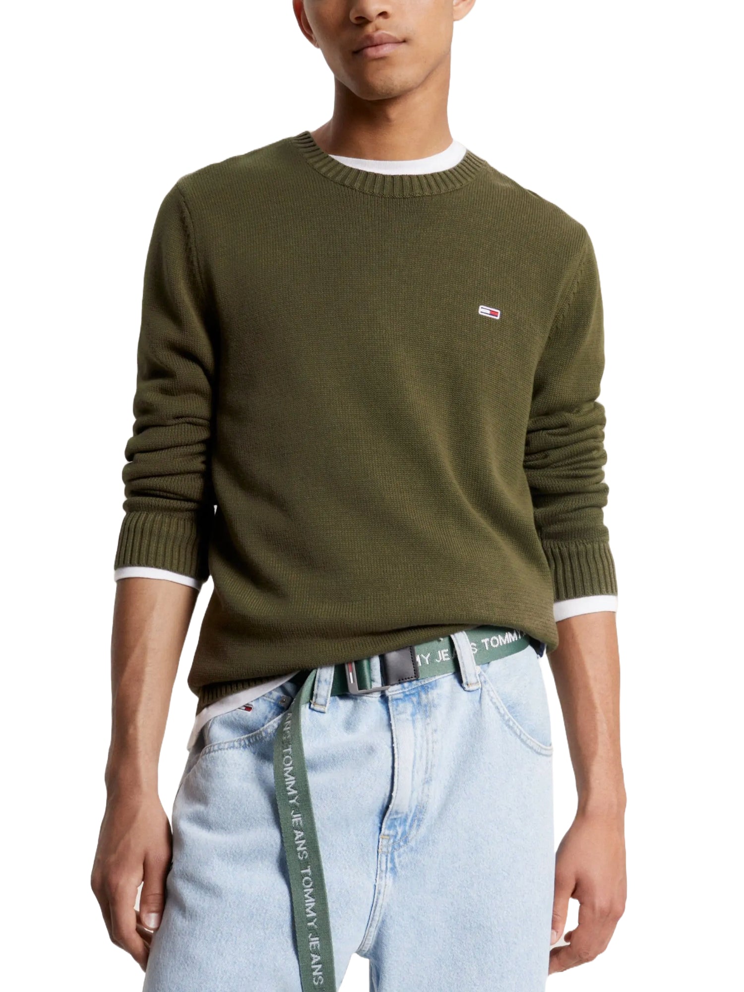 Maglioncini Verde Militare Tommy Jeans