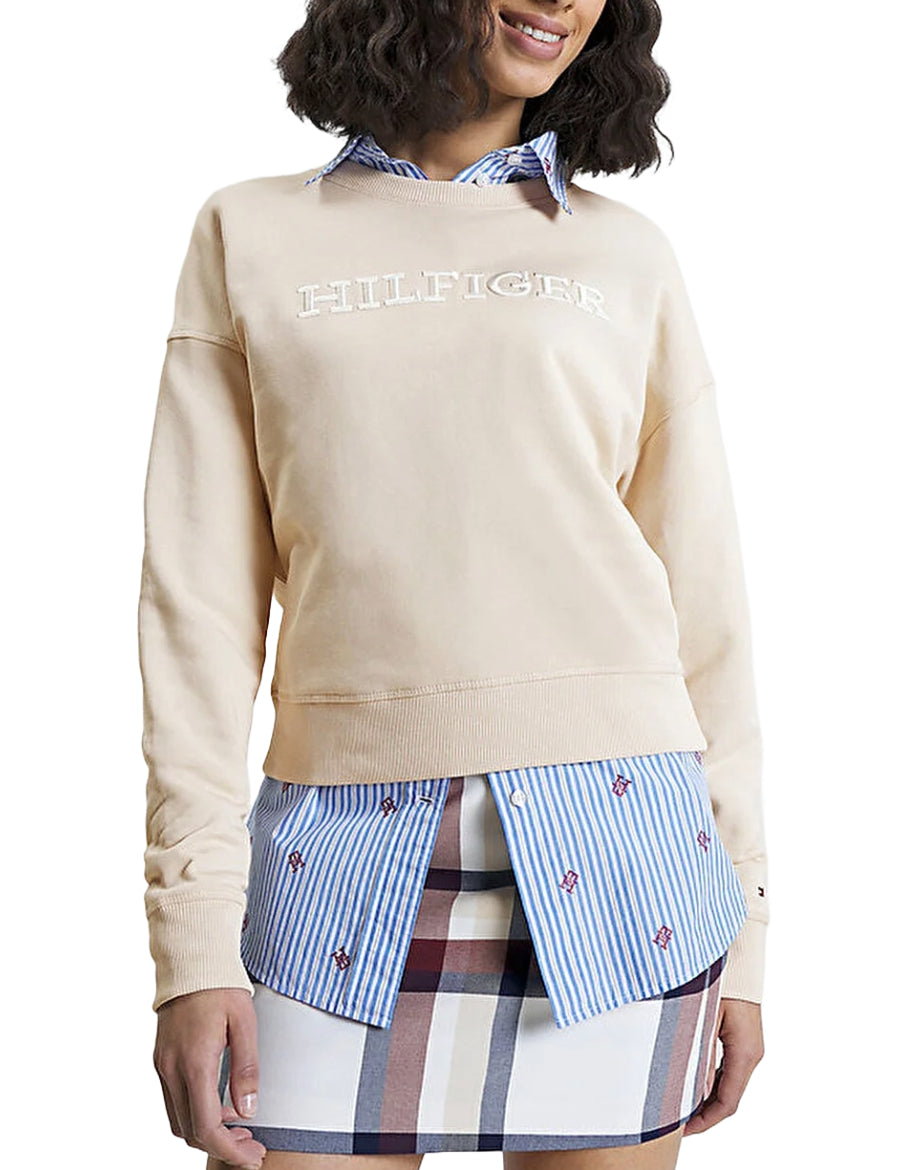 Felpe Beige Tommy Hilfiger