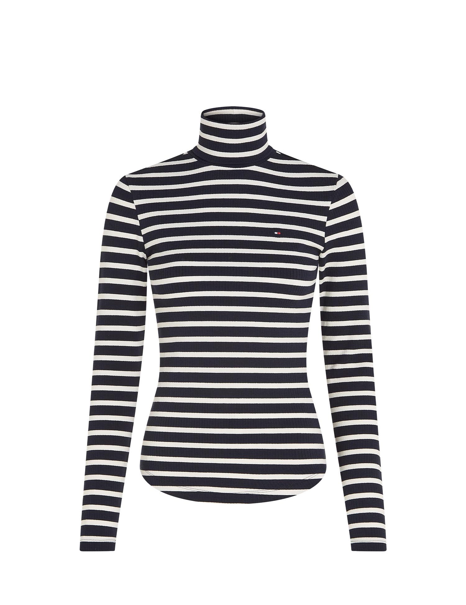 Maglie a collo alto Bianco Blu Tommy Hilfiger