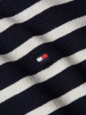 Maglie a collo alto Bianco Blu Tommy Hilfiger