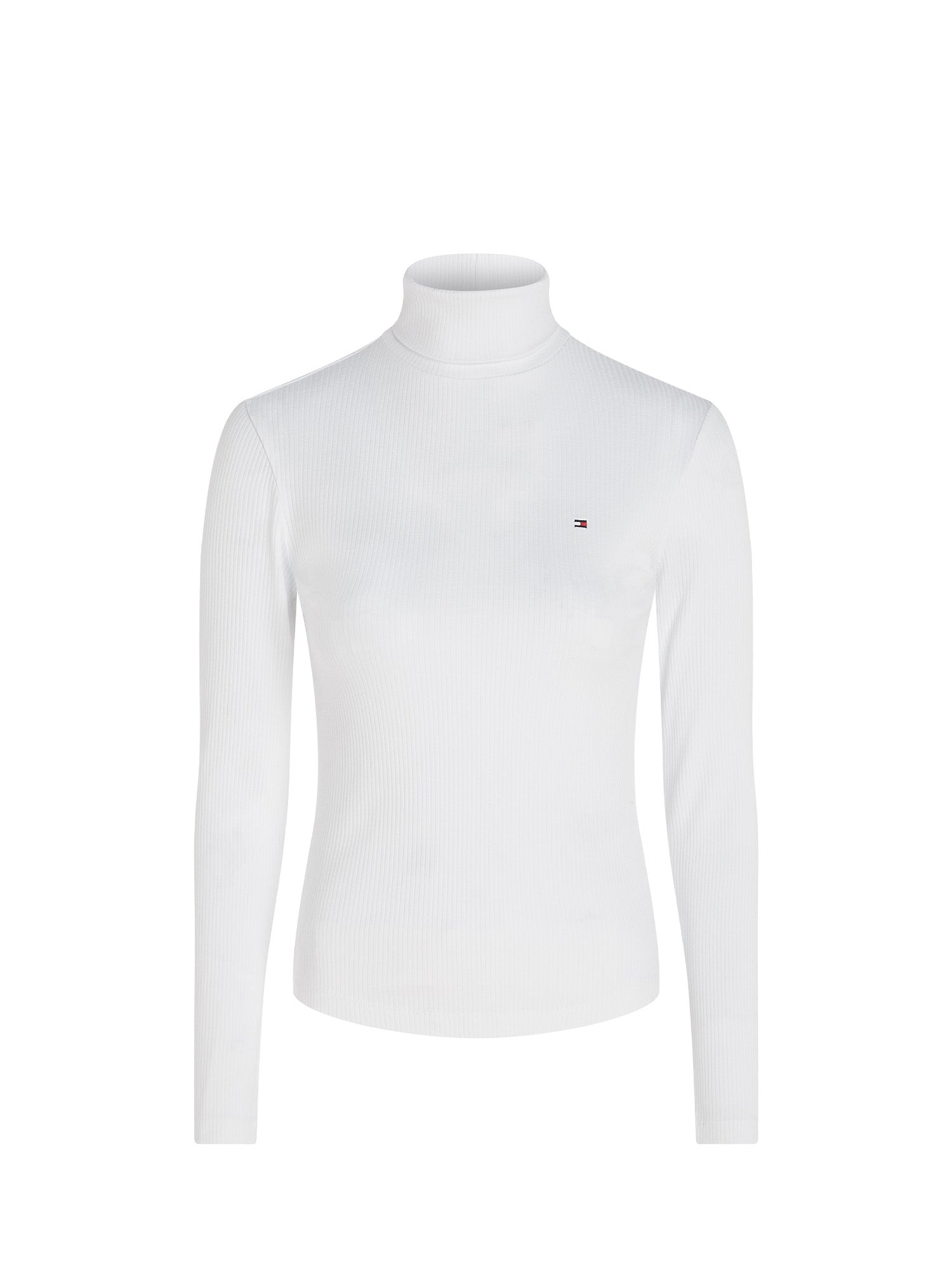 Maglie a collo alto Bianco Tommy Hilfiger