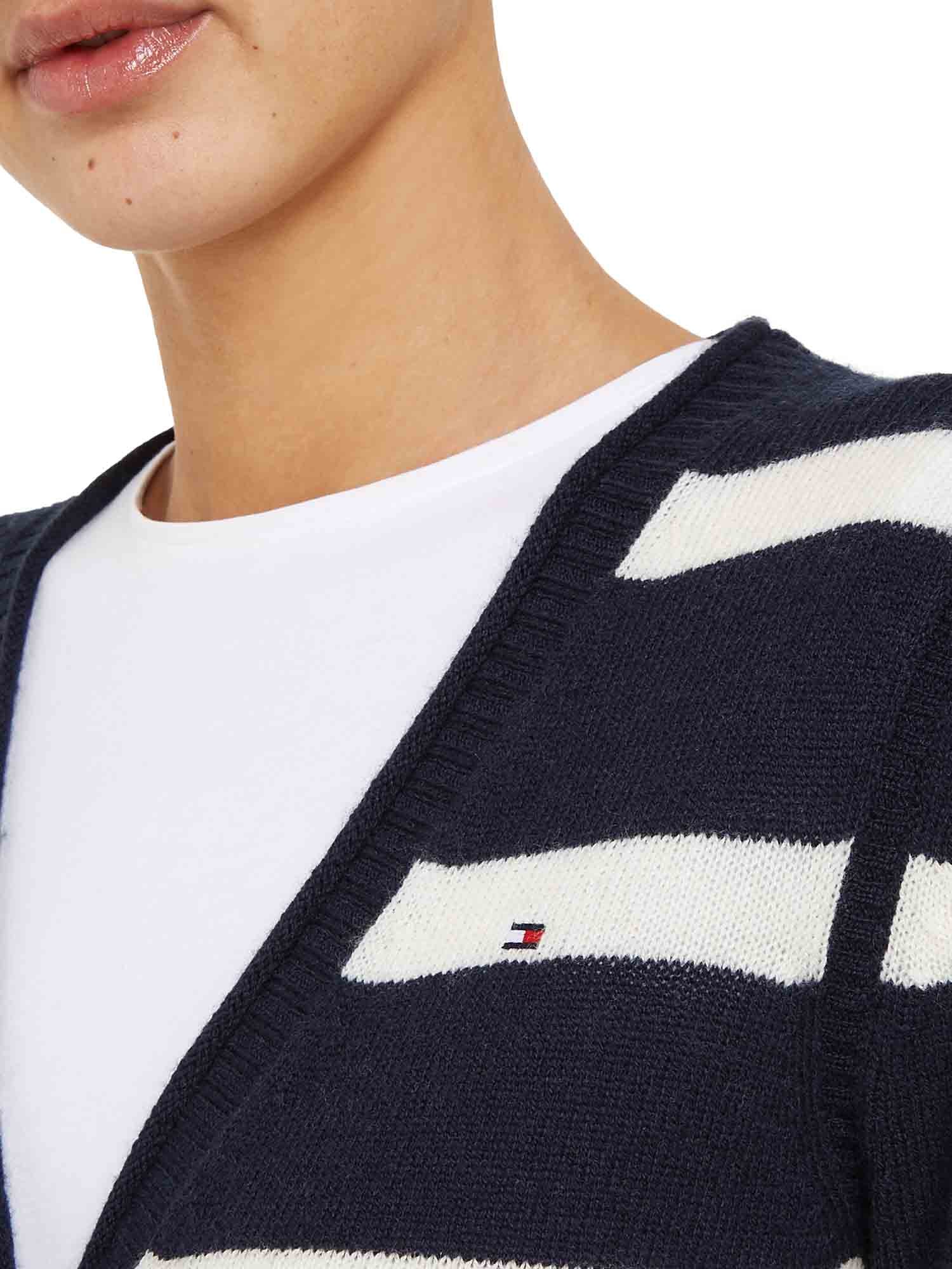 Cardigan Bianco Tommy Hilfiger