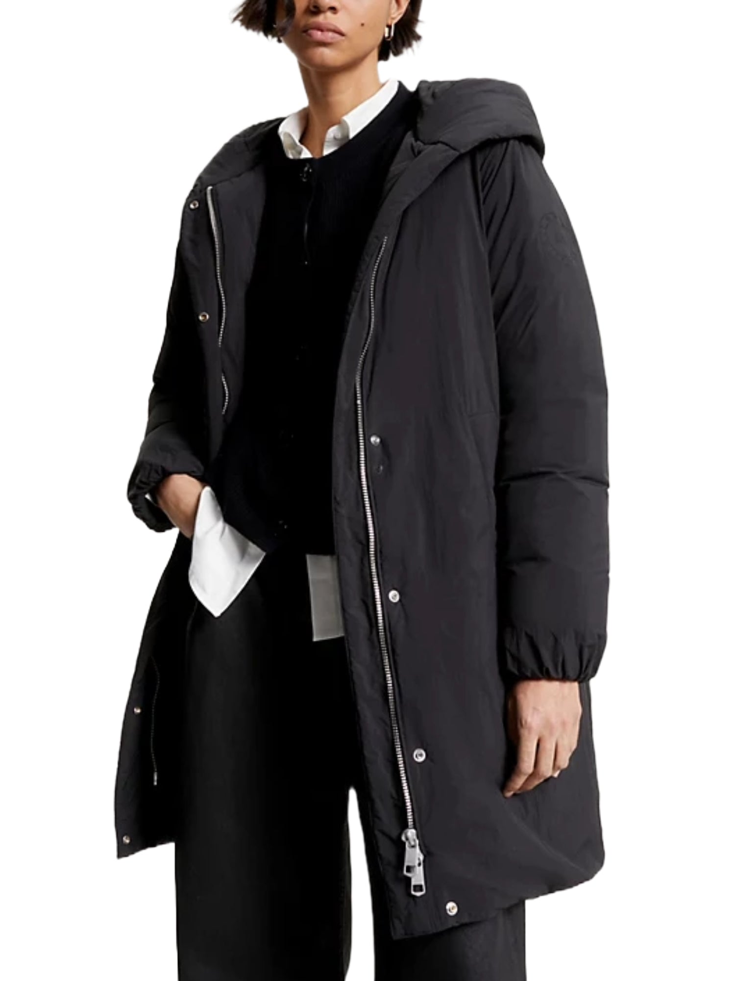 Piumini Nero Tommy Hilfiger