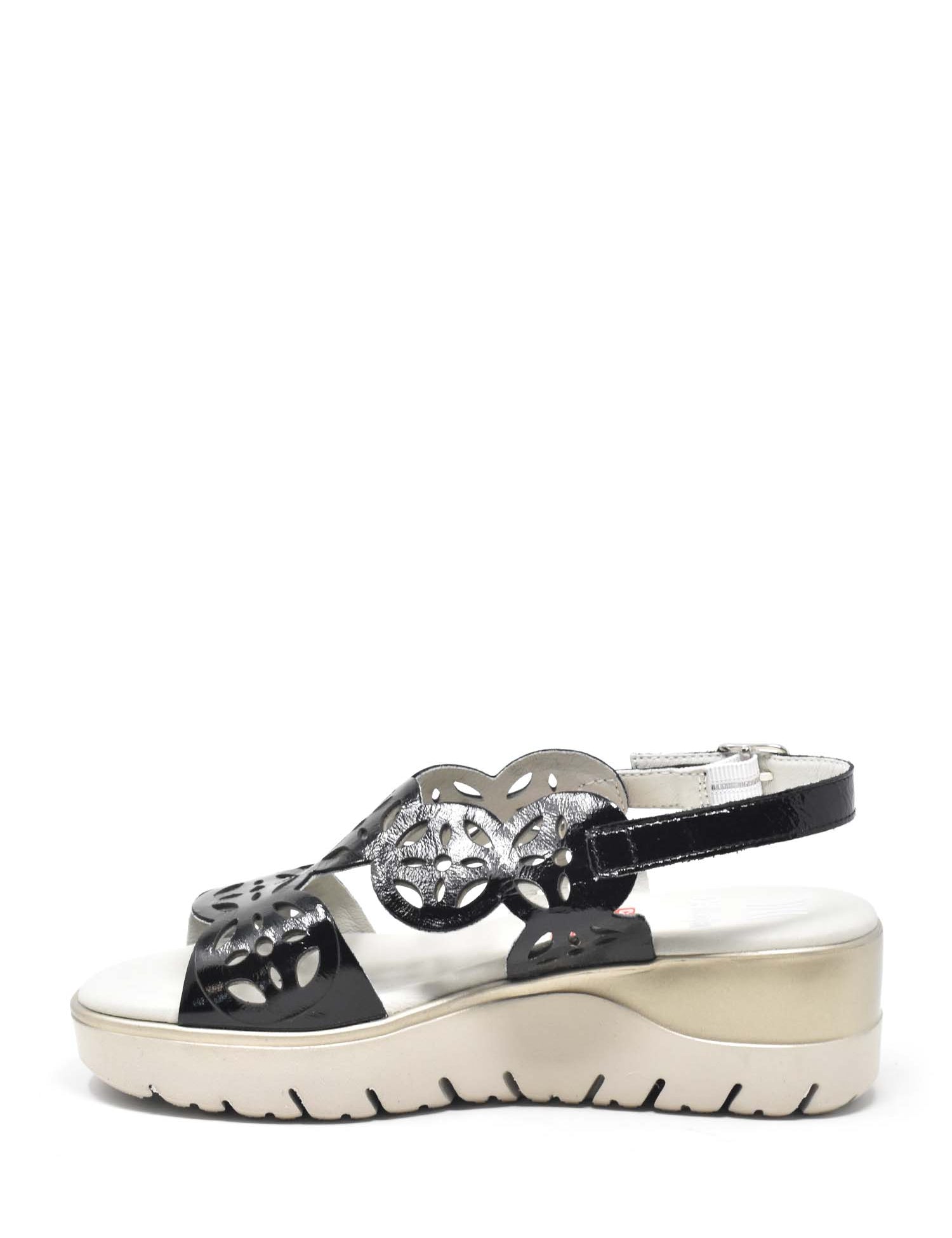 Sandali zeppa Nero Callaghan