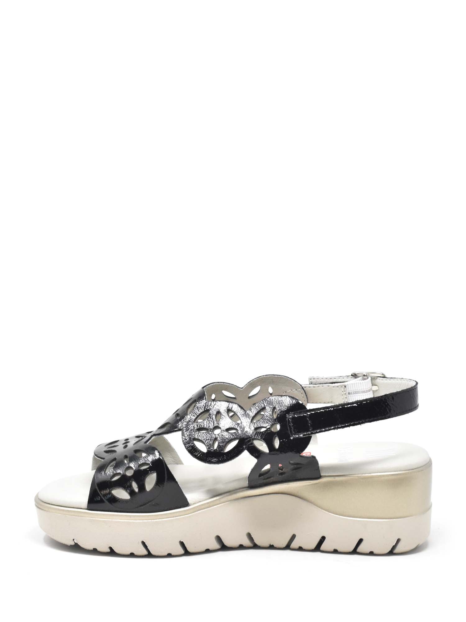 Sandali zeppa Nero Callaghan