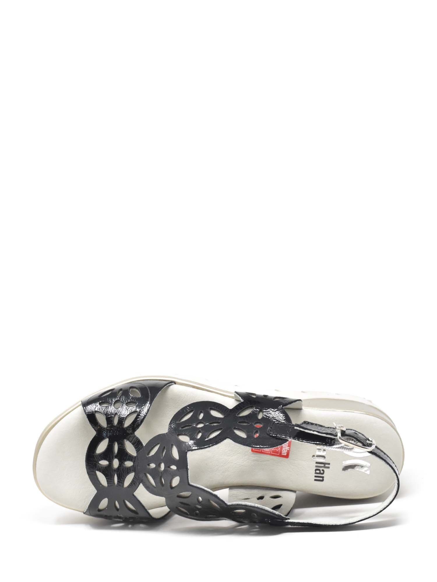 Sandali zeppa Nero Callaghan