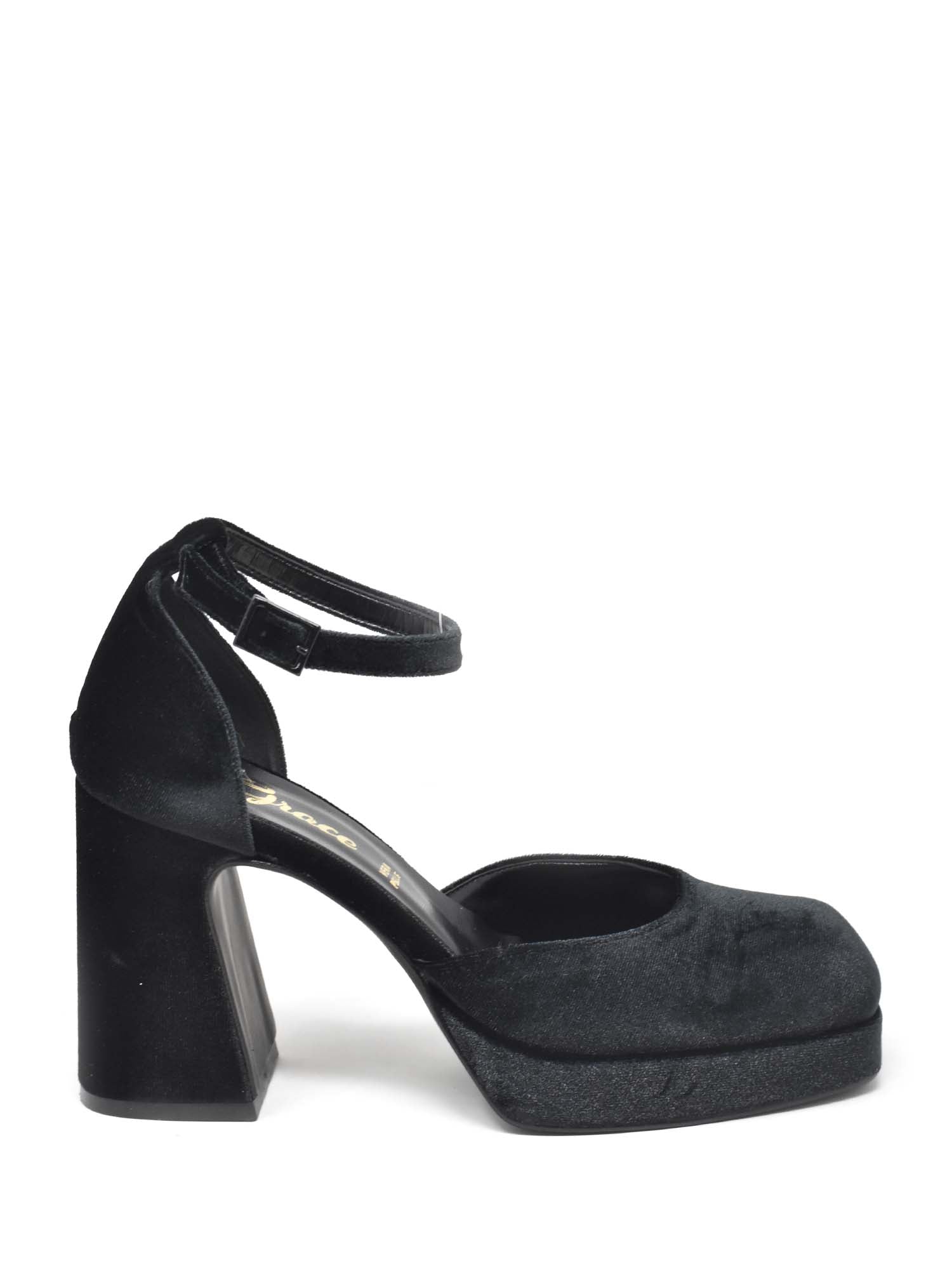 Sandali tacco Nero Grace Shoes