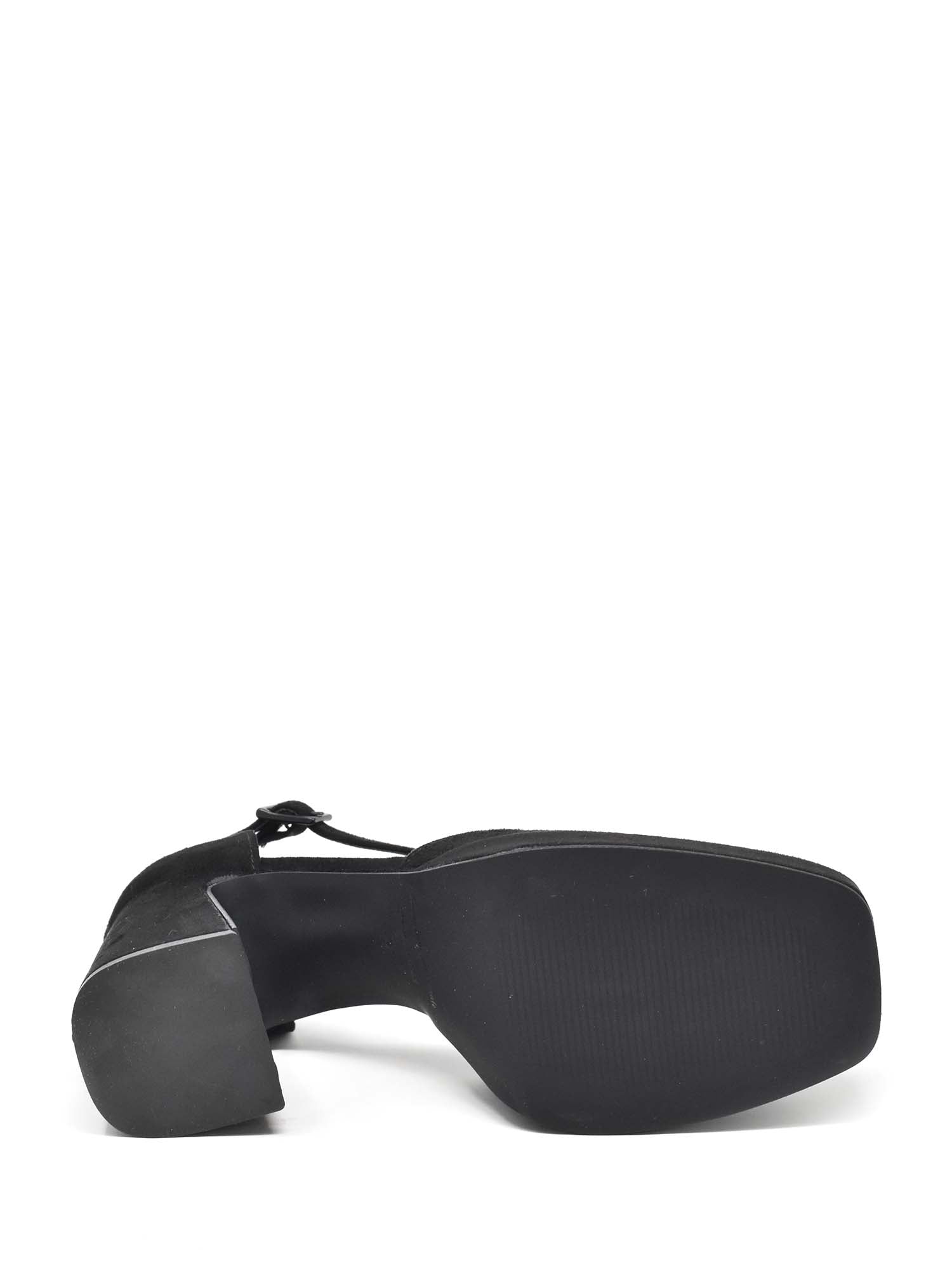 Sandali tacco Nero Camoscio Grace Shoes