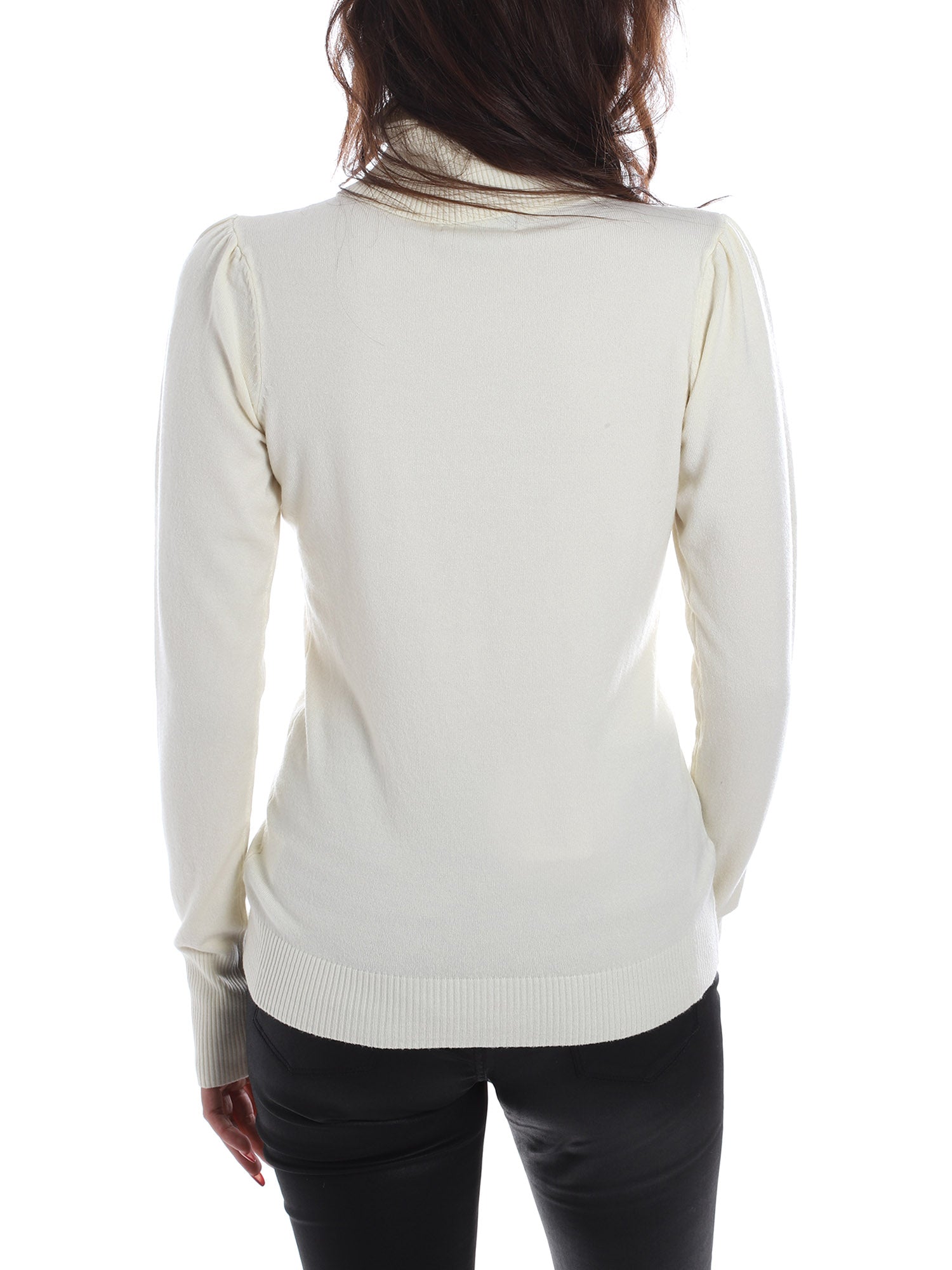 Maglie a collo alto Bianco Yes-zee