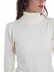 Maglie a collo alto Bianco Yes-zee