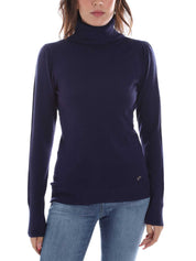 Maglie a collo alto Blu Yes-zee