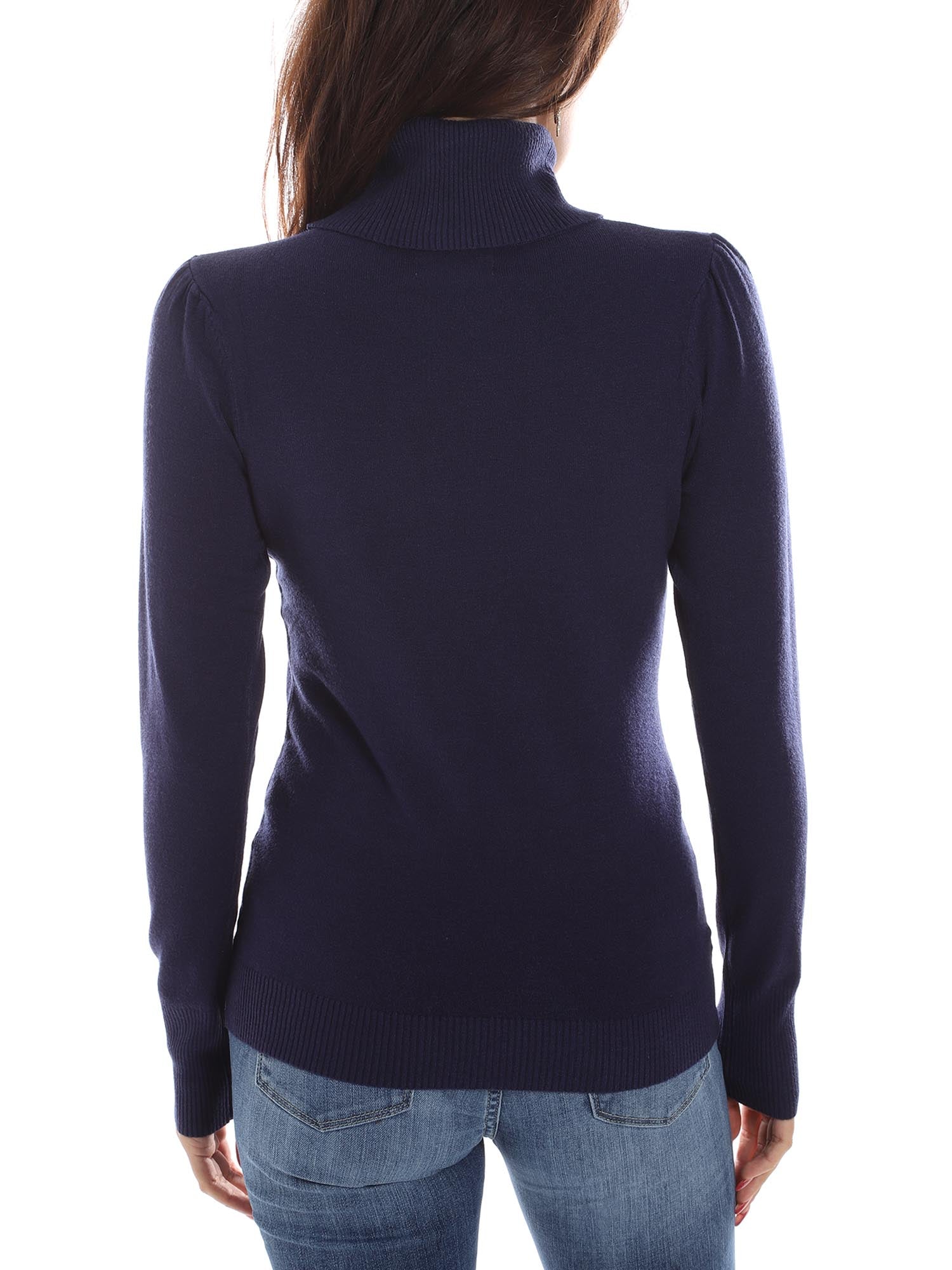 Maglie a collo alto Blu Yes-zee