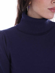 Maglie a collo alto Blu Yes-zee