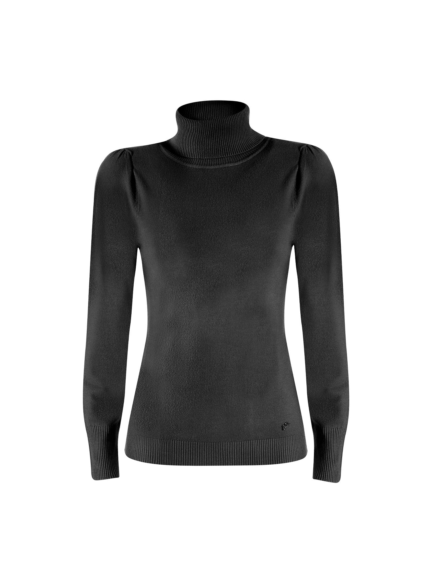 Maglie a collo alto Nero Yes-zee