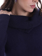 Maglie a collo alto Blu Yes-zee