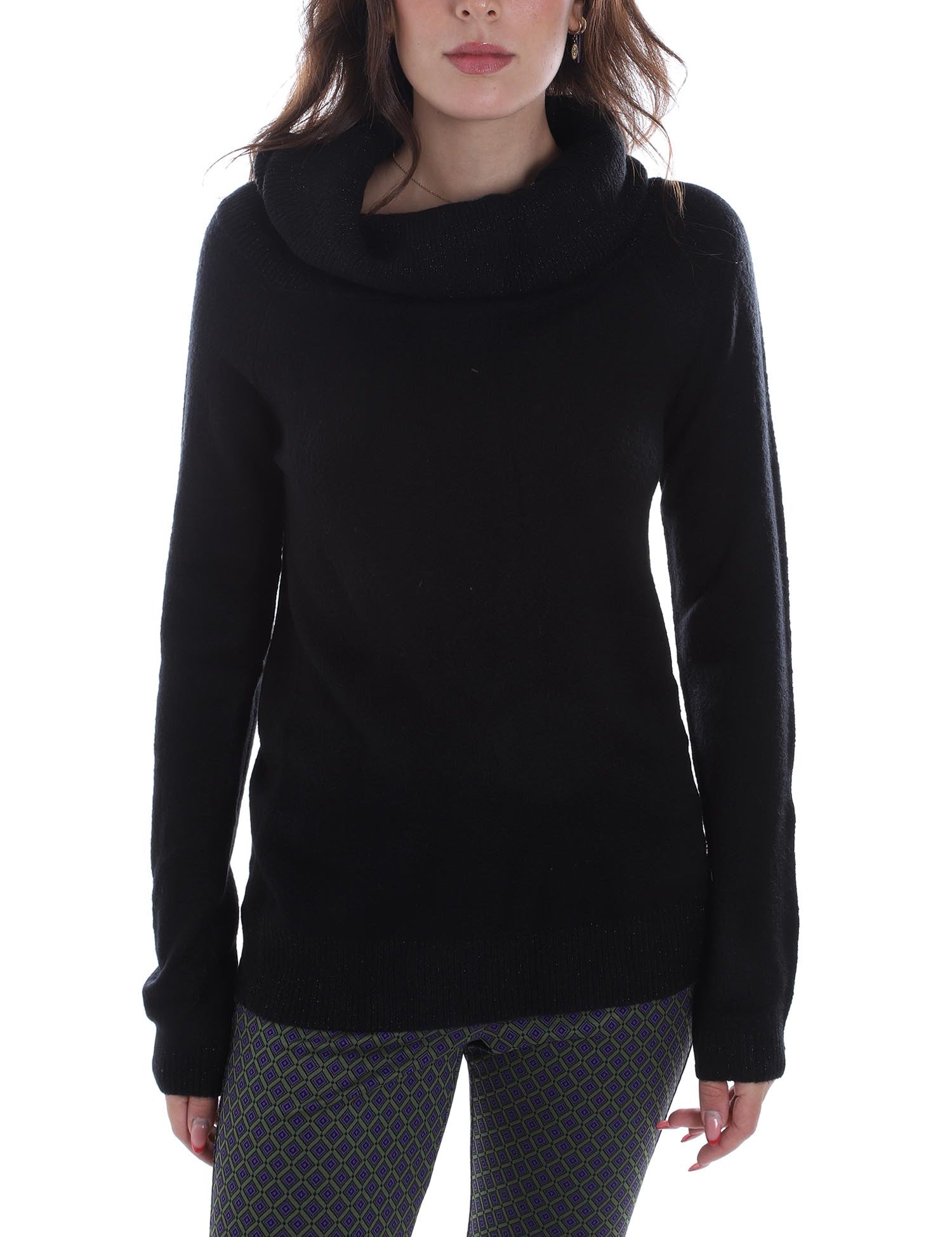 Maglie a collo alto Nero Yes-zee