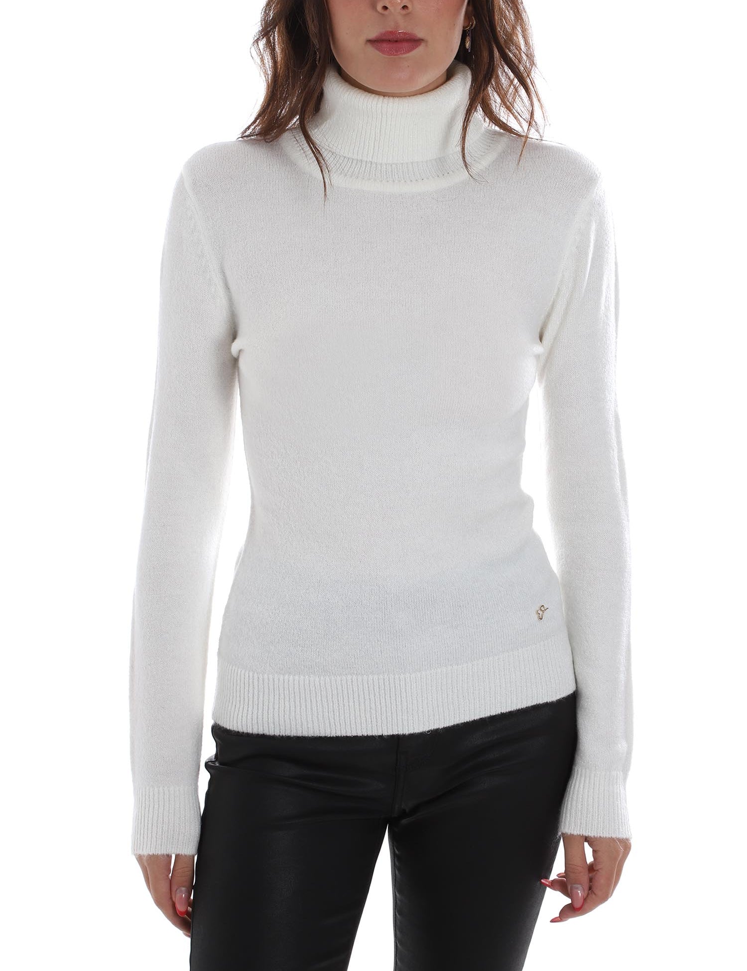 Maglie a collo alto Bianco Yes-zee