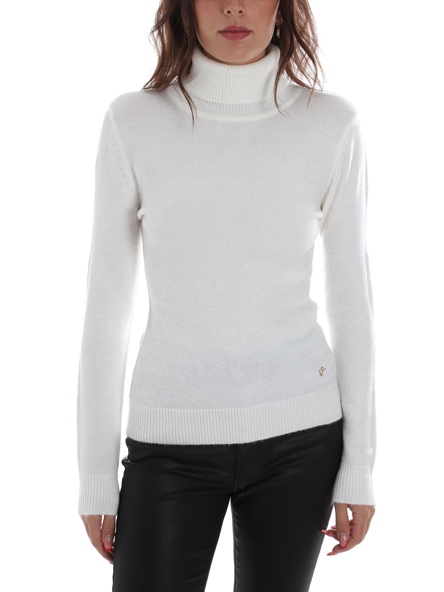 Maglie a collo alto Bianco Yes-zee