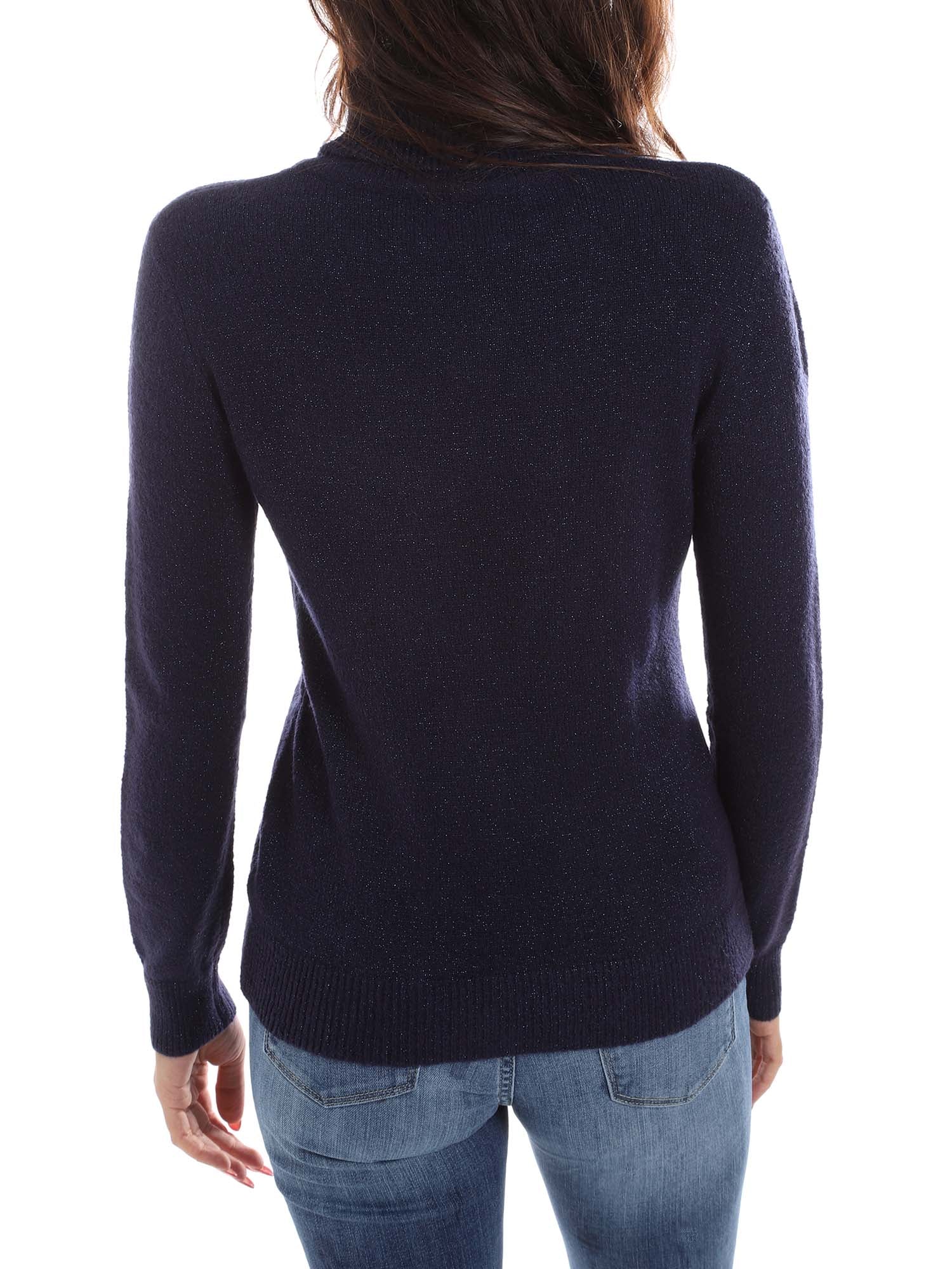 Maglie a collo alto Blu Yes-zee