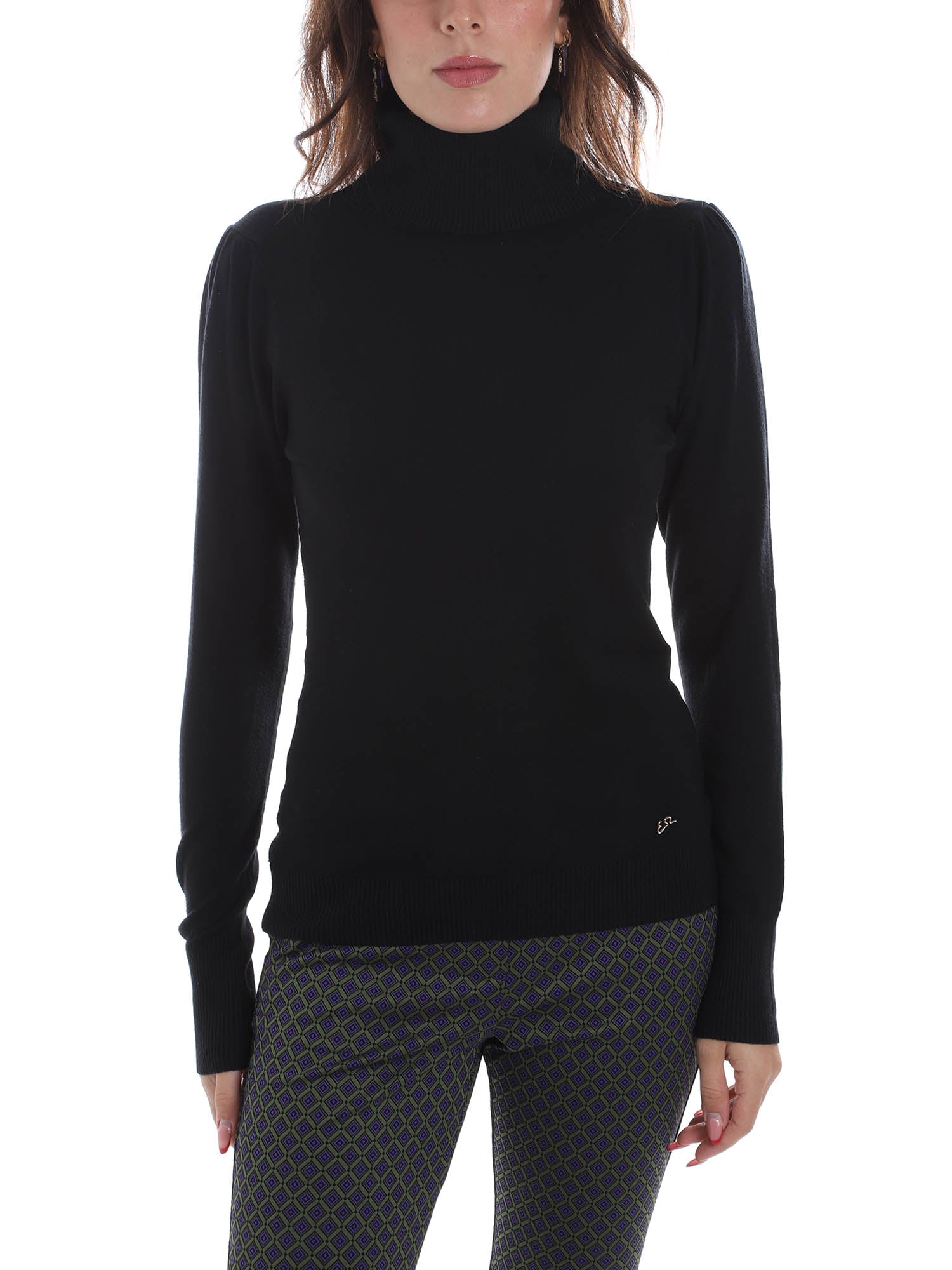 Maglie a collo alto Nero Yes-zee