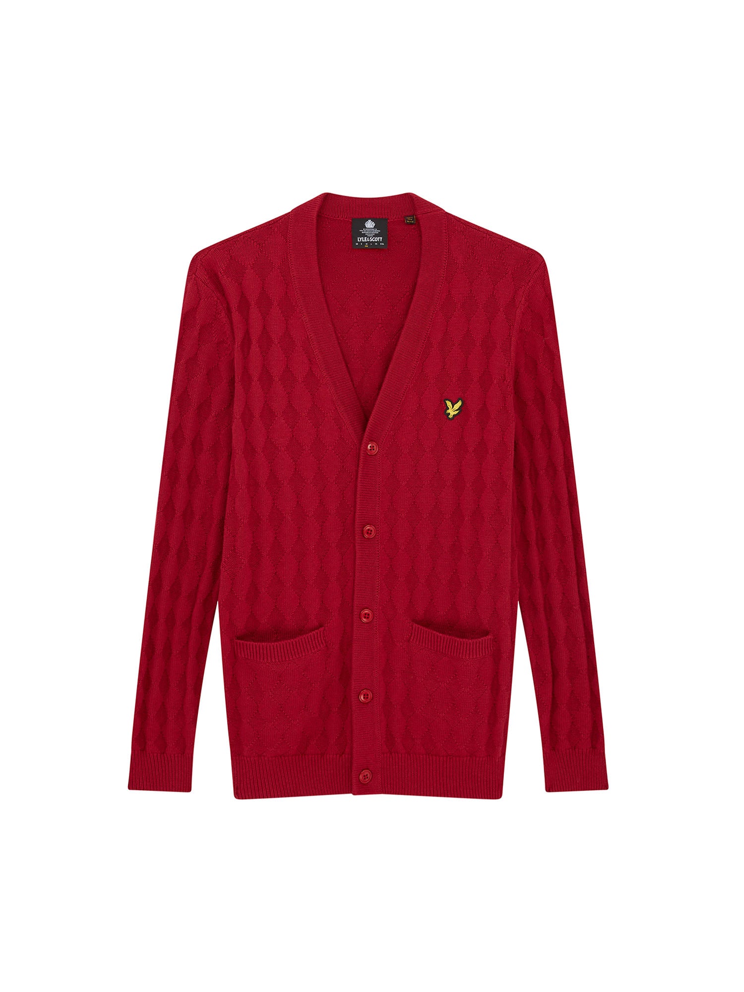 Cardigan Rosso Lyle & Scott