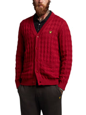 Cardigan Rosso Lyle & Scott