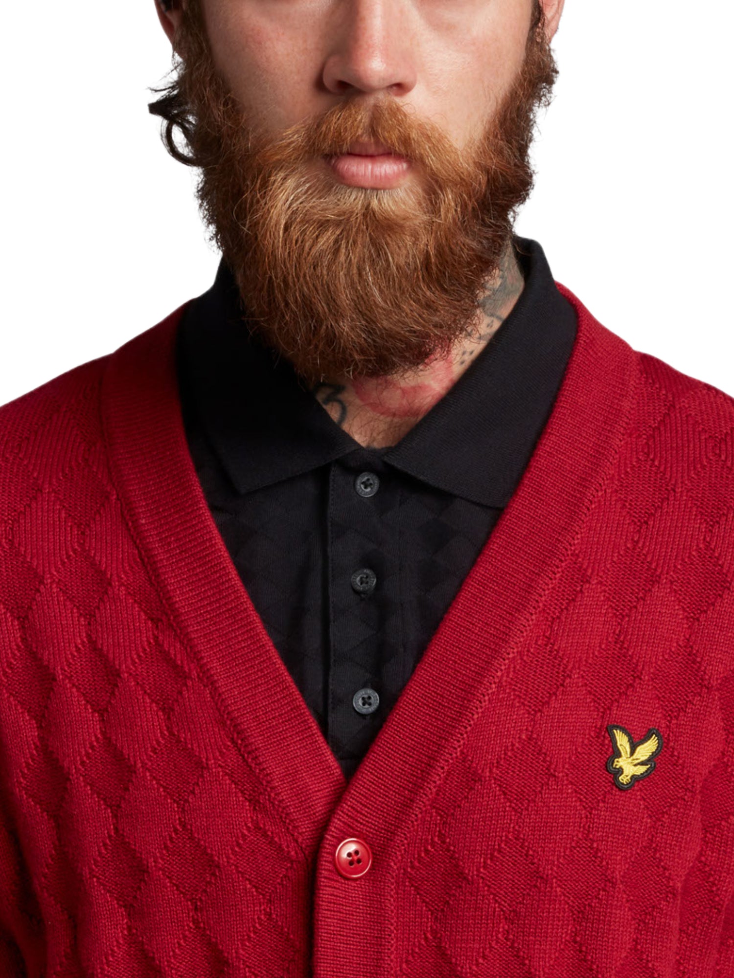 Cardigan Rosso Lyle & Scott