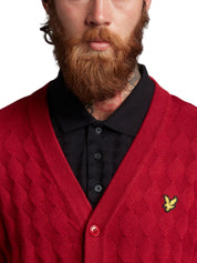 Cardigan Rosso Lyle & Scott