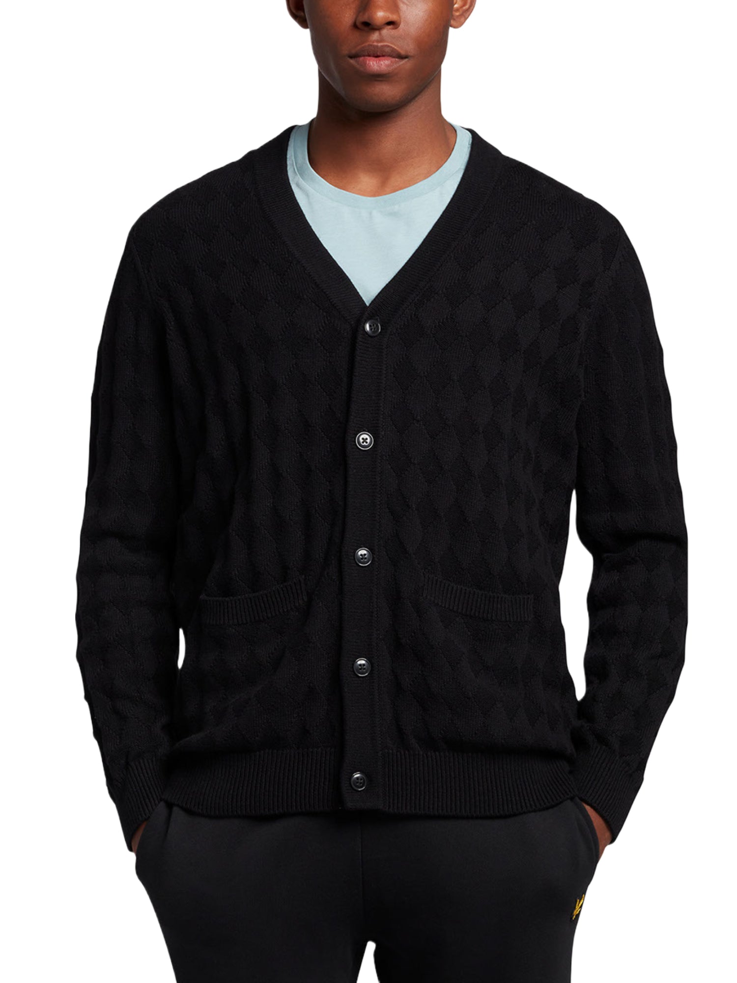 Cardigan Nero Lyle & Scott