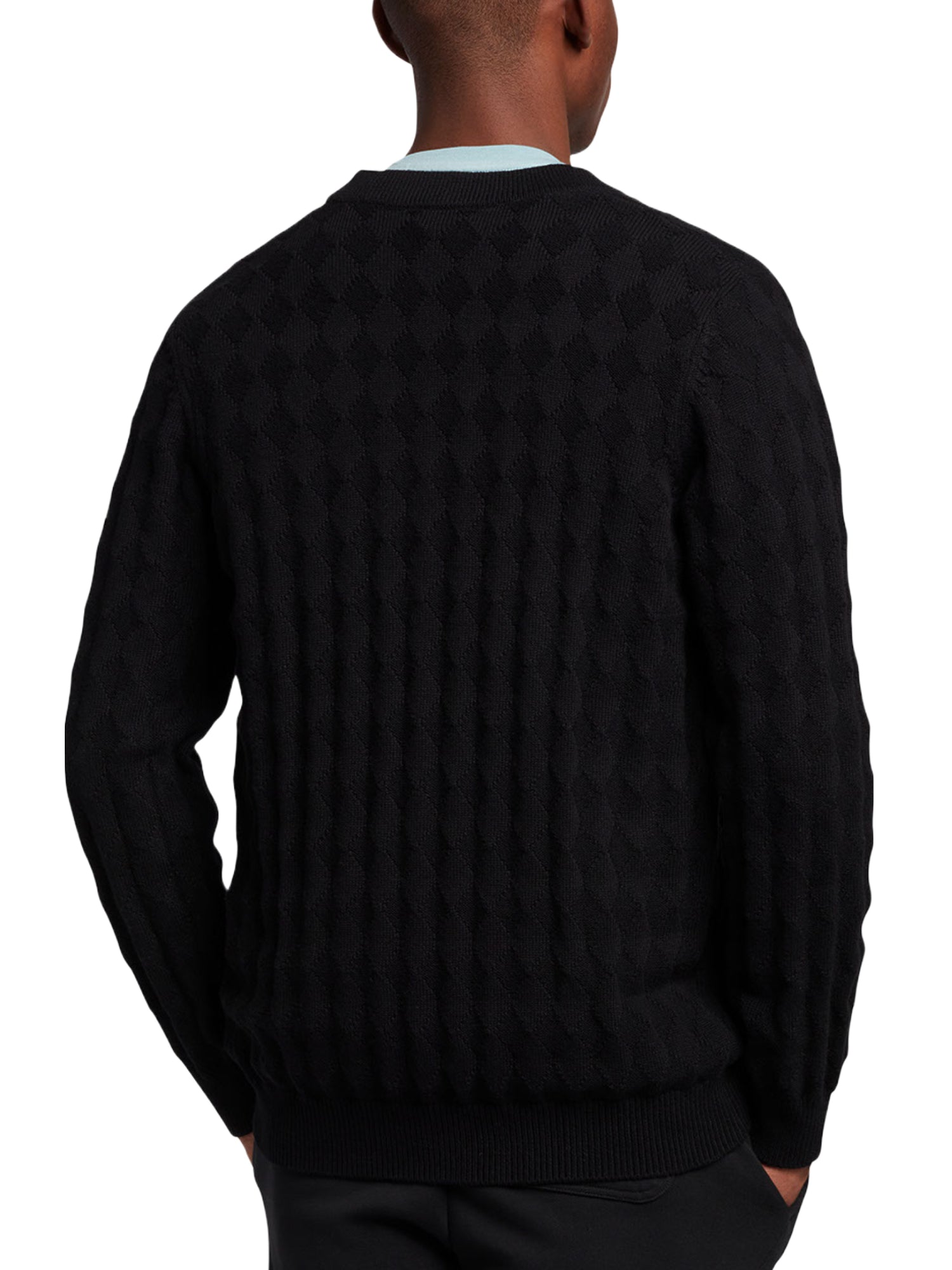 Cardigan Nero Lyle & Scott