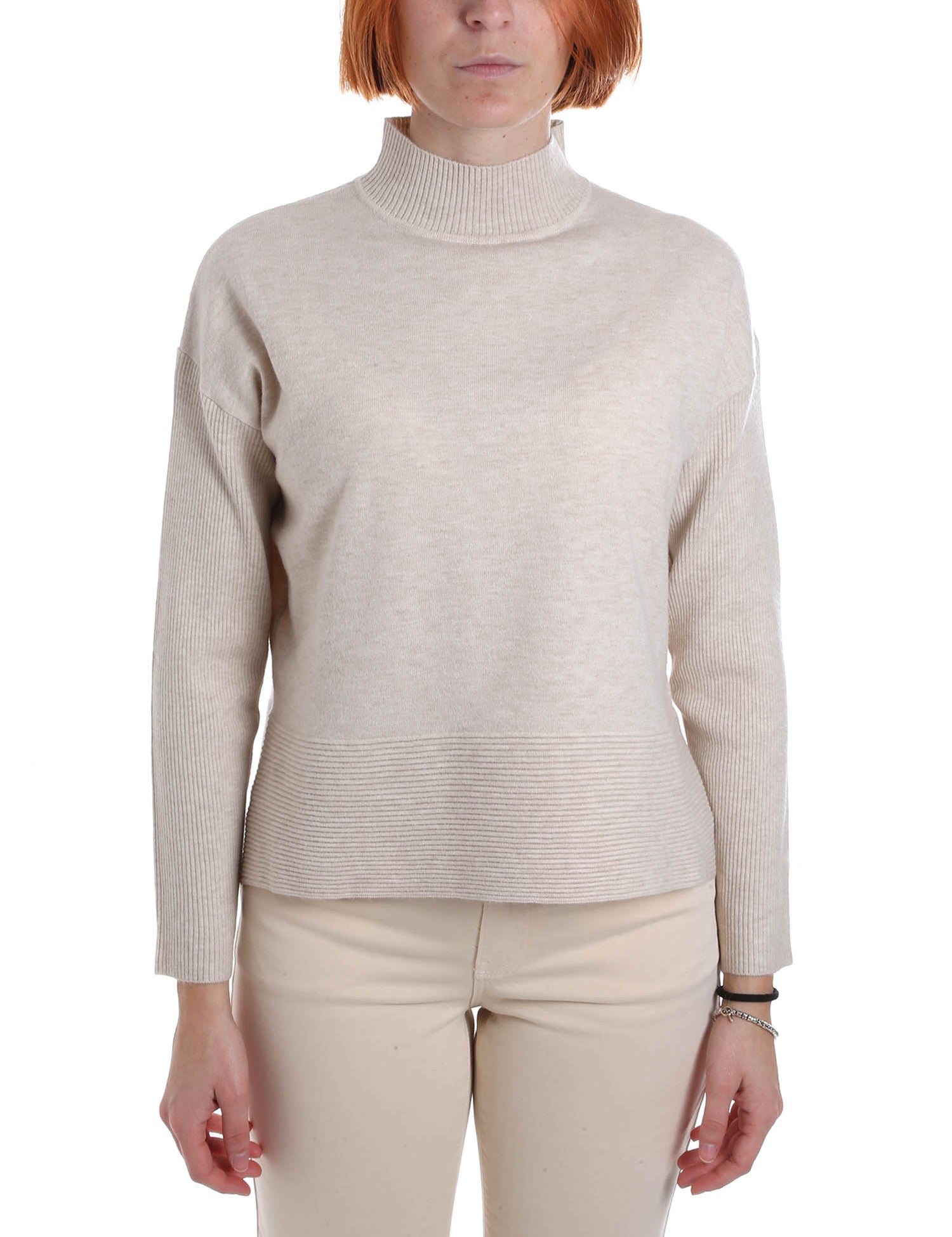 Maglie a collo alto Beige Emme Marella