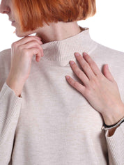 Maglie a collo alto Beige Emme Marella