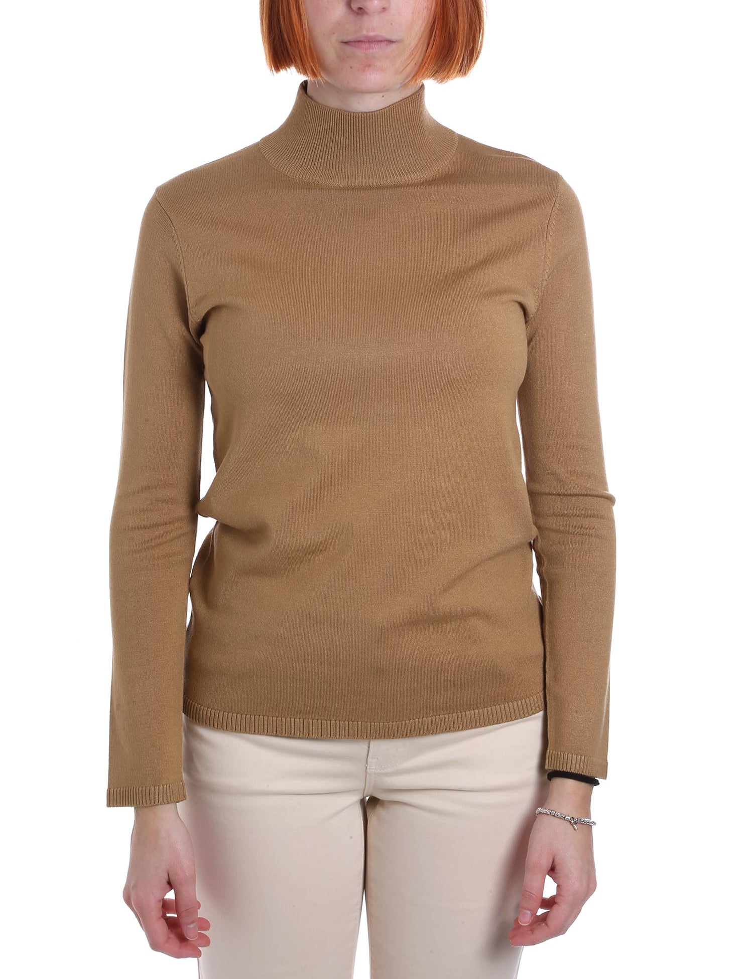 Maglie a collo alto Beige Emme Marella