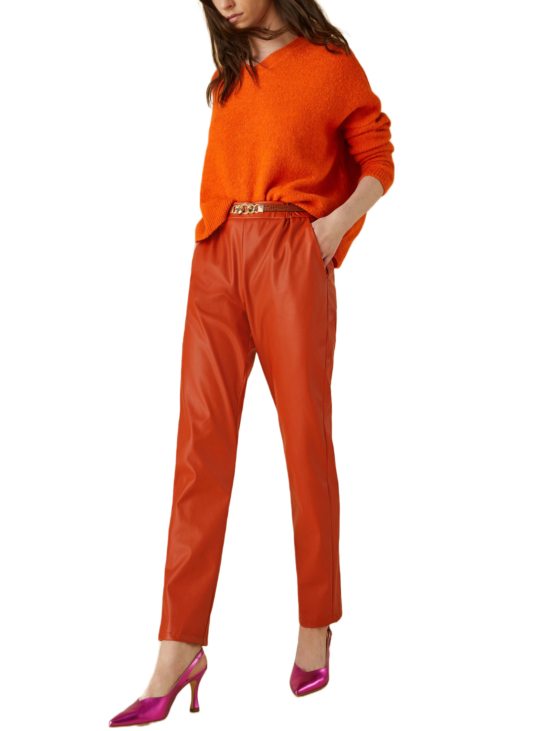 Pantaloni Arancio Emme Marella
