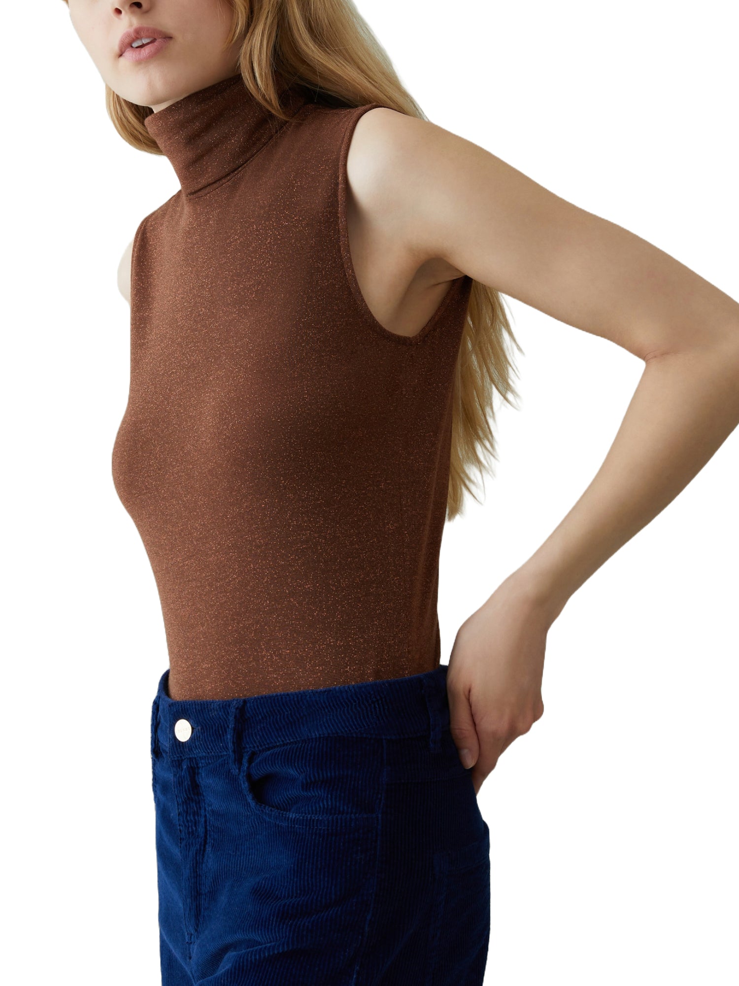 Top e canotte Marrone Iblues