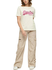 T-shirt Beige Superdry