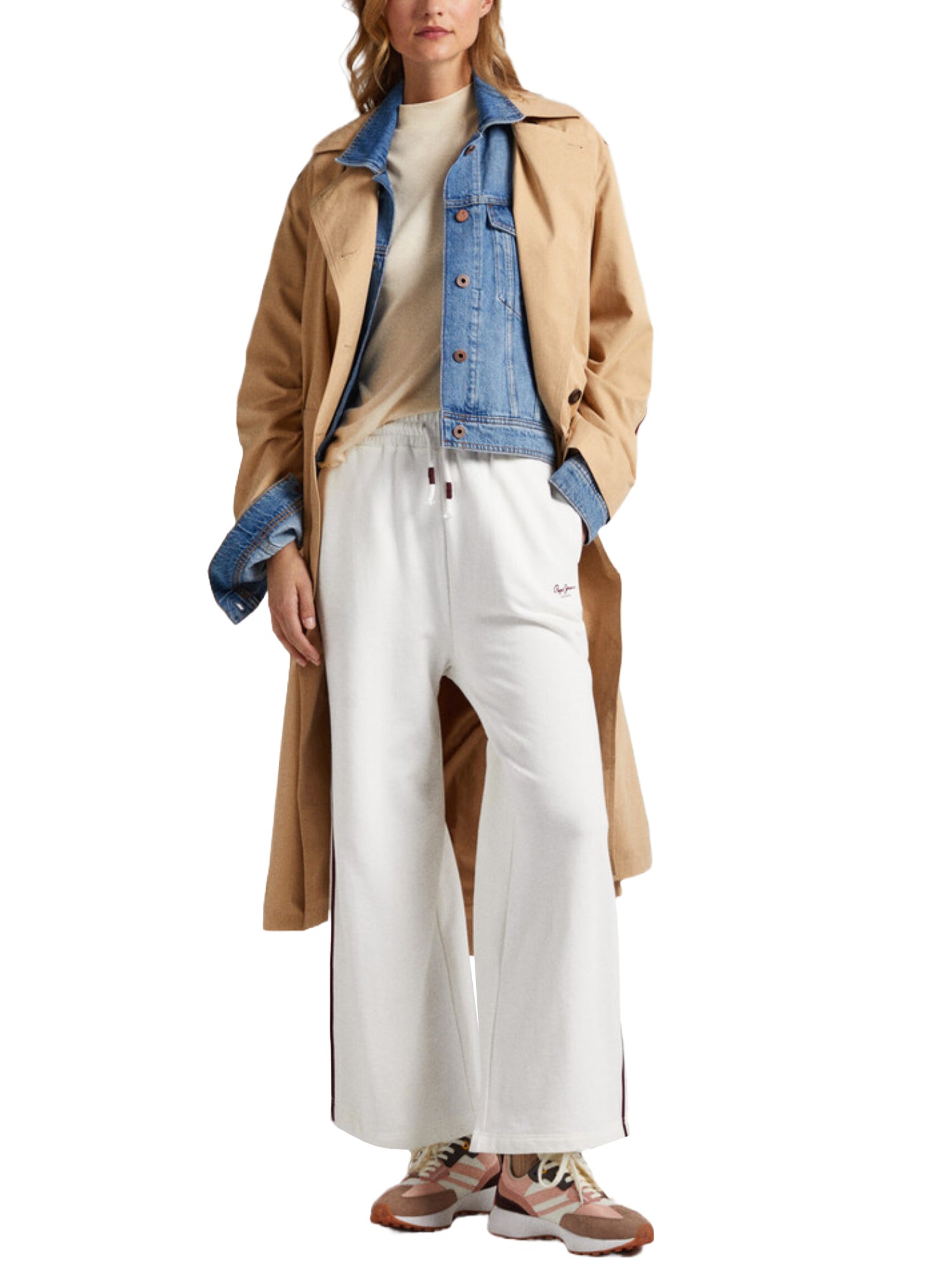 Pantaloni sportivi Bianco Pepe Jeans