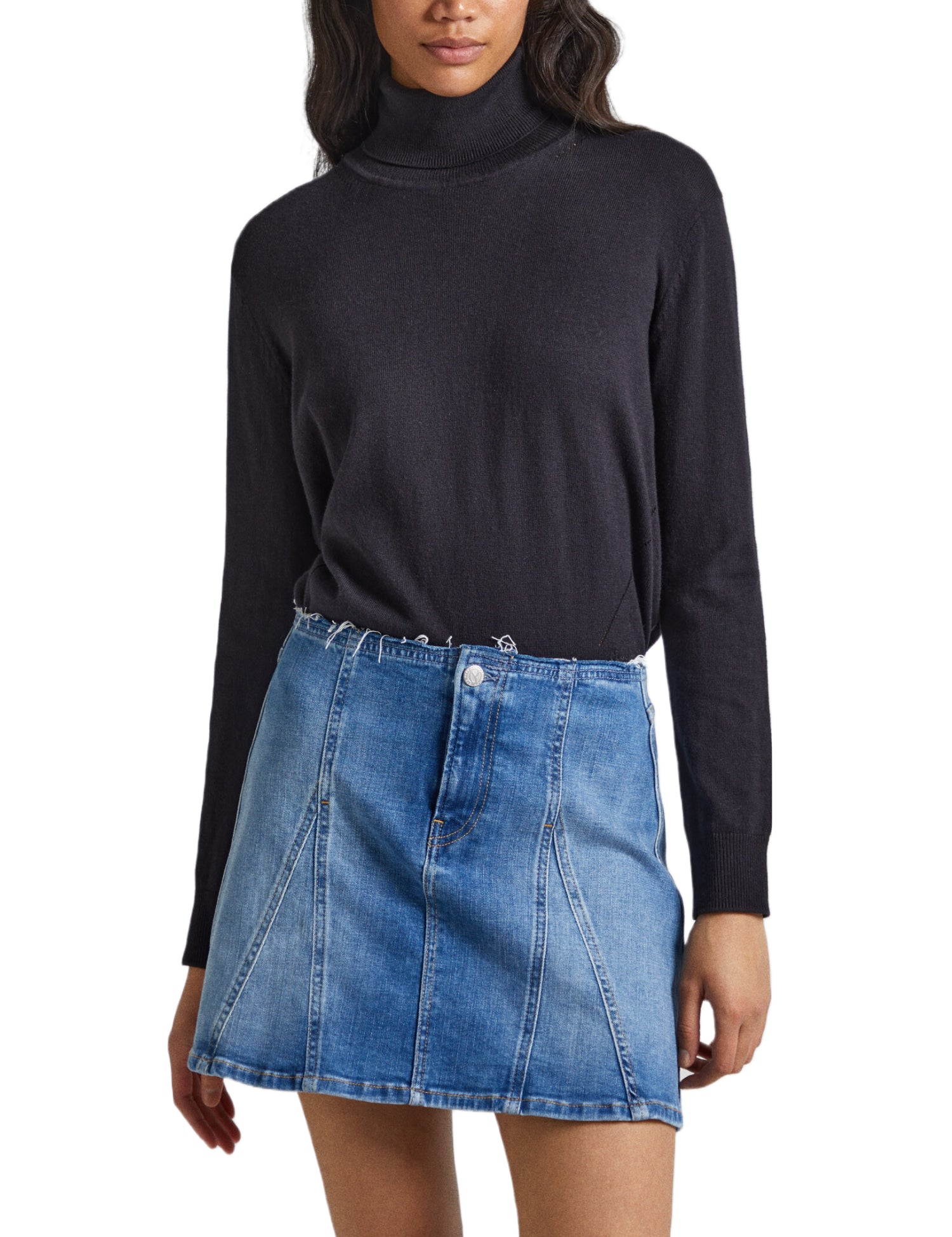 Maglie a collo alto Nero Pepe Jeans