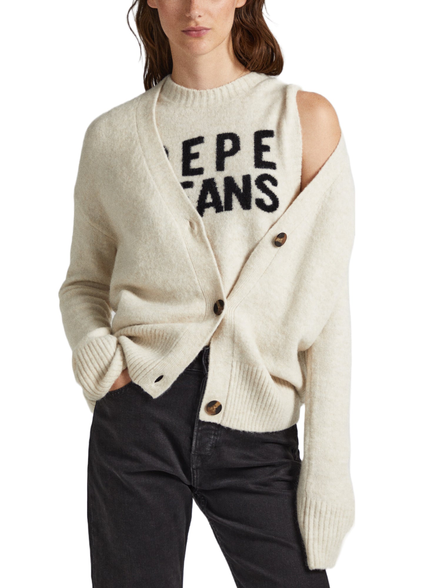 Cardigan Beige Pepe Jeans
