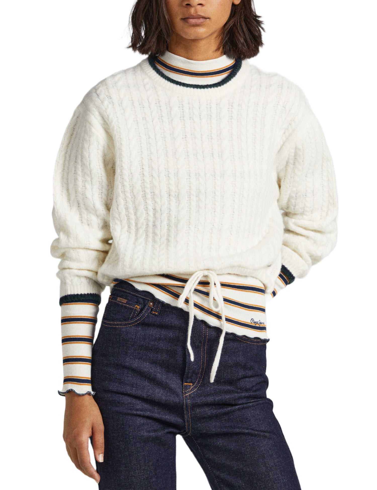 Maglioncini Bianco Pepe Jeans