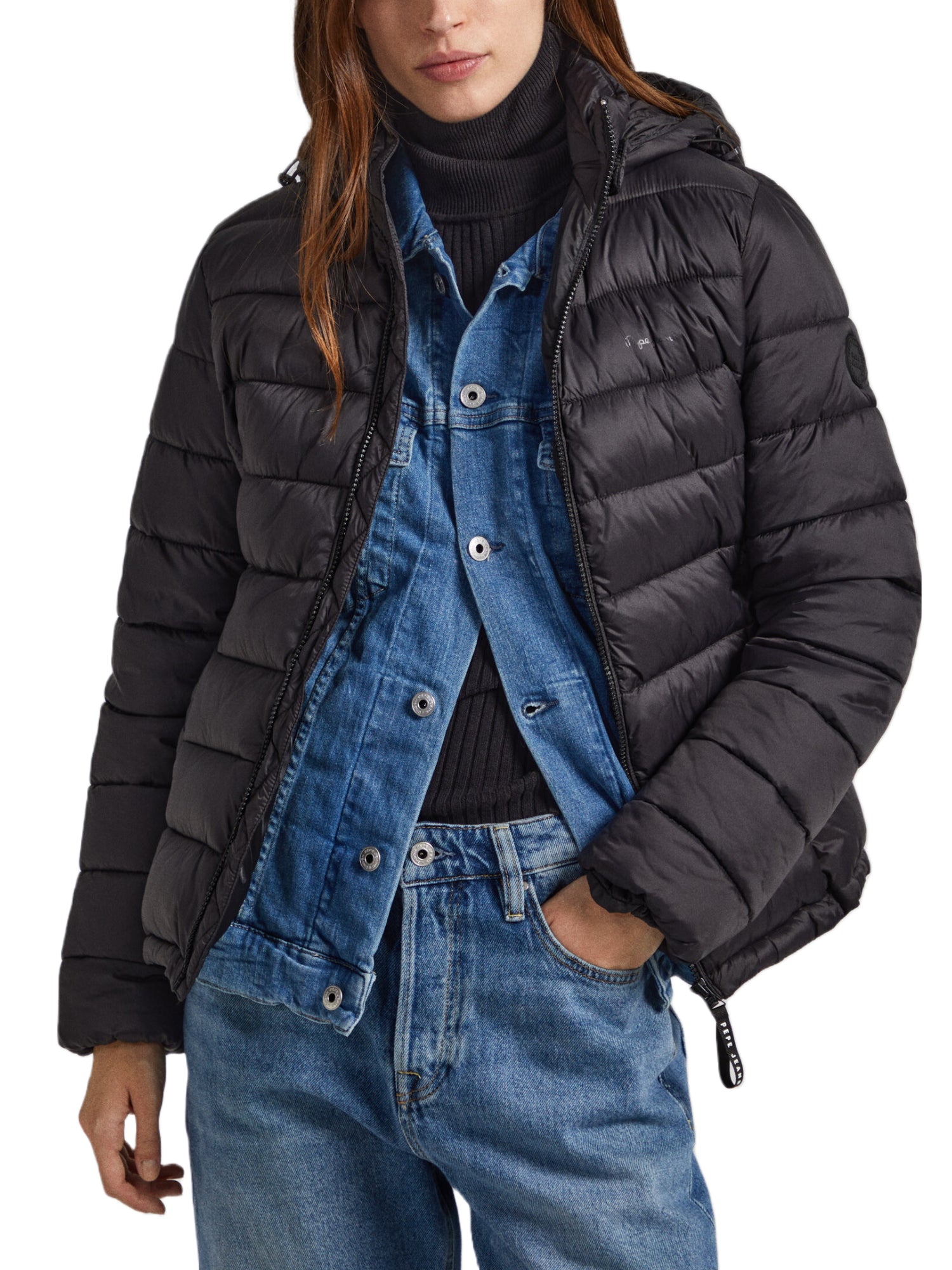 Piumini Nero Pepe Jeans