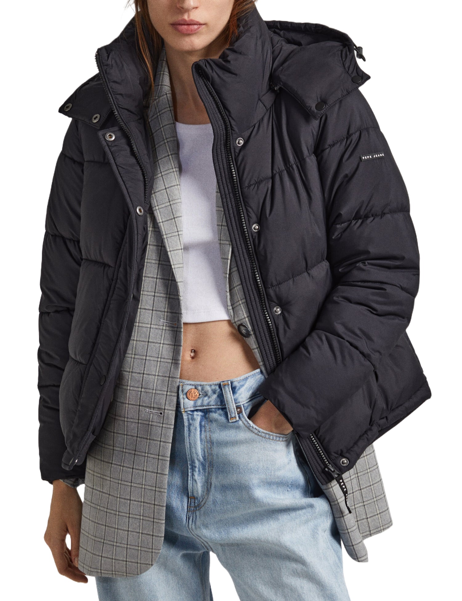 Piumini Nero Pepe Jeans