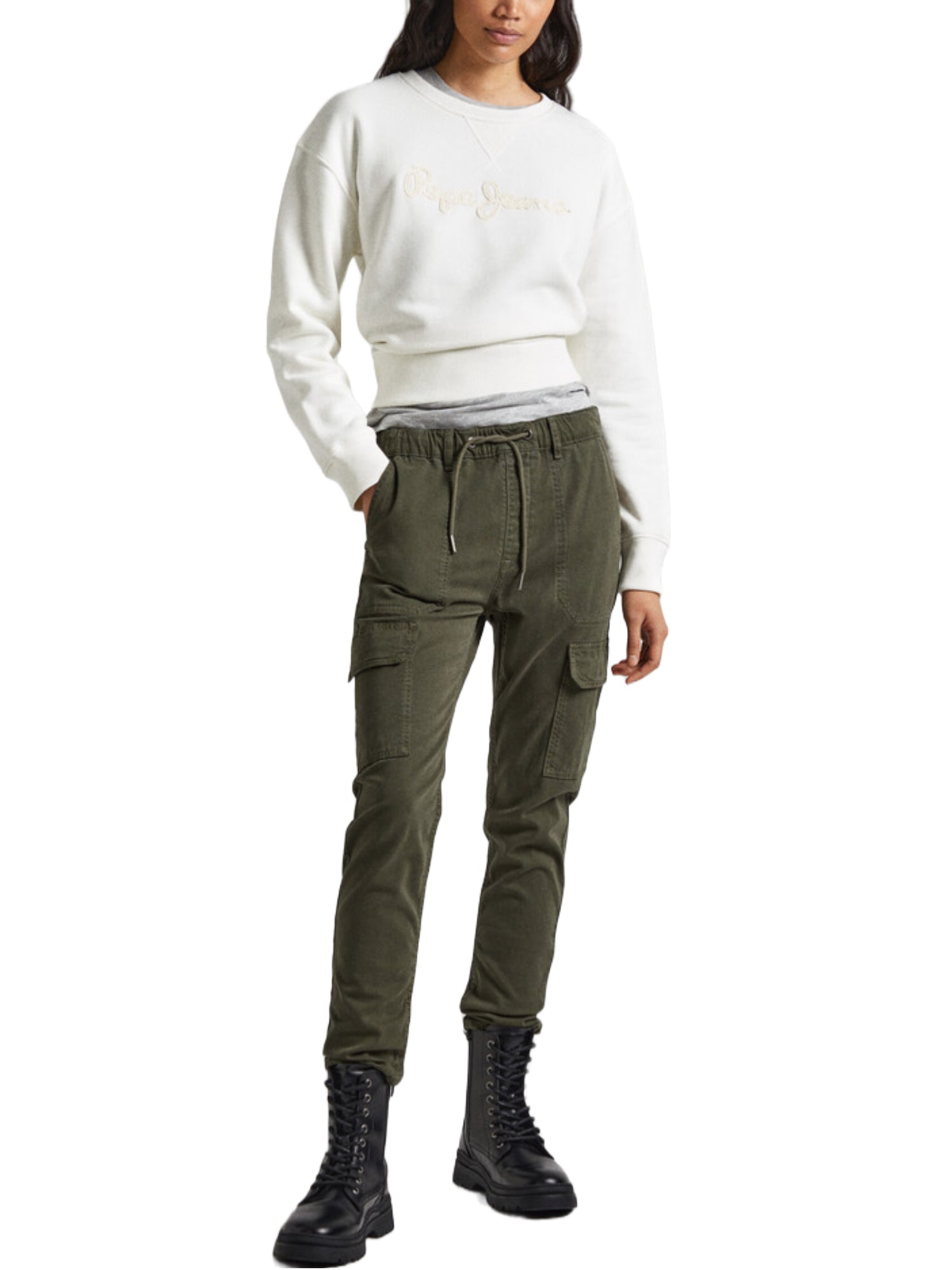 Pantaloni Verde Pepe Jeans