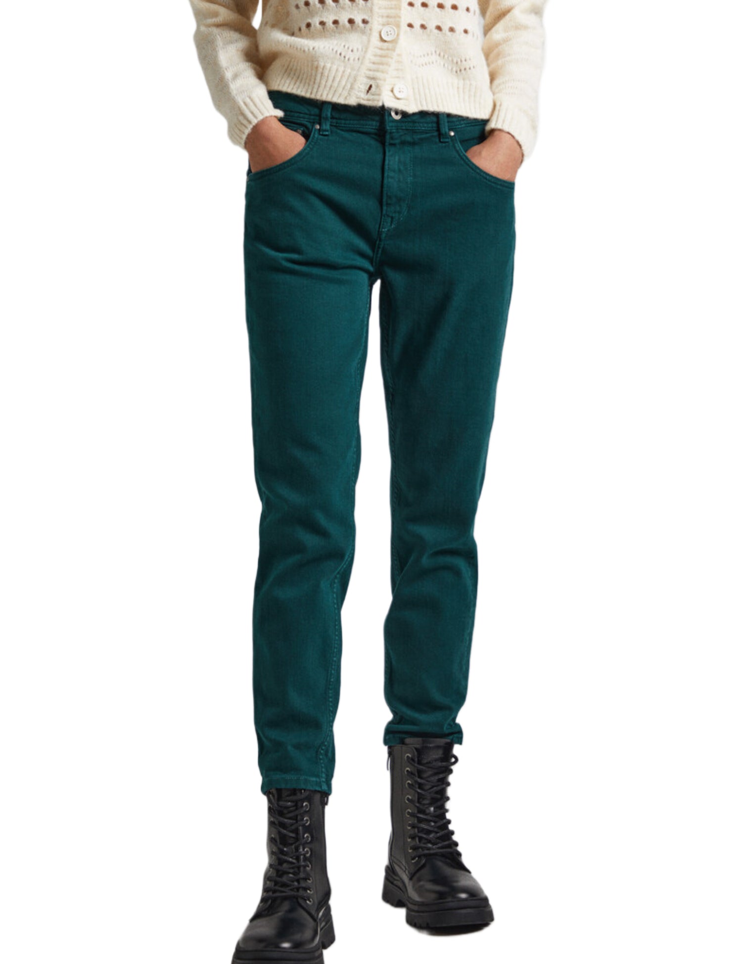 Pantaloni Verde Pepe Jeans