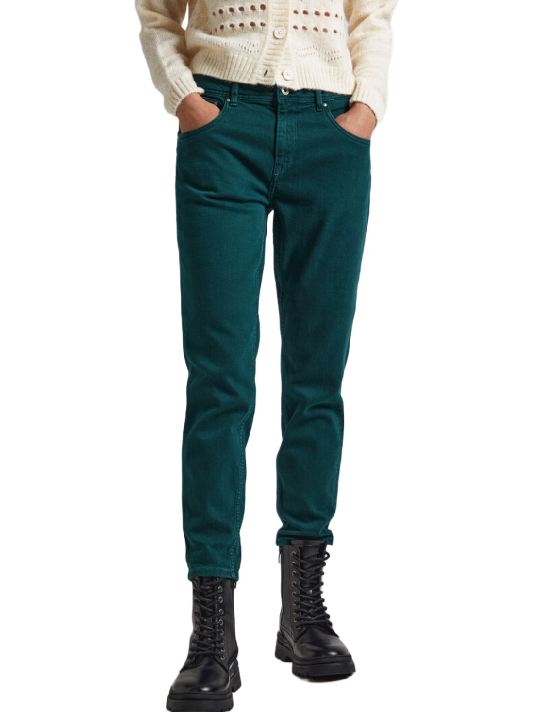 Pantaloni Verde Pepe Jeans