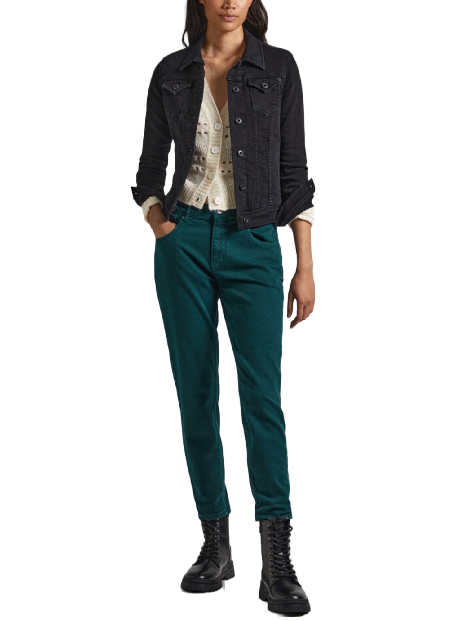 Pantaloni Verde Pepe Jeans